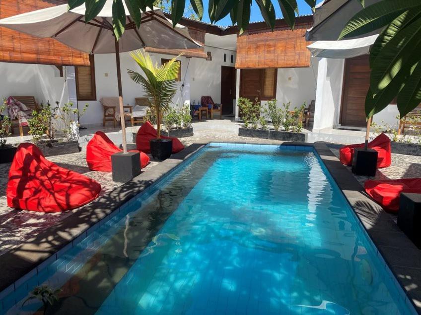 Hotel Cape Rose Gili Trawangan Exterior foto